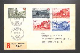 1948 Pro Patria Ersttagsbrief "FRANZÖSISCH" Chargé - New Yor