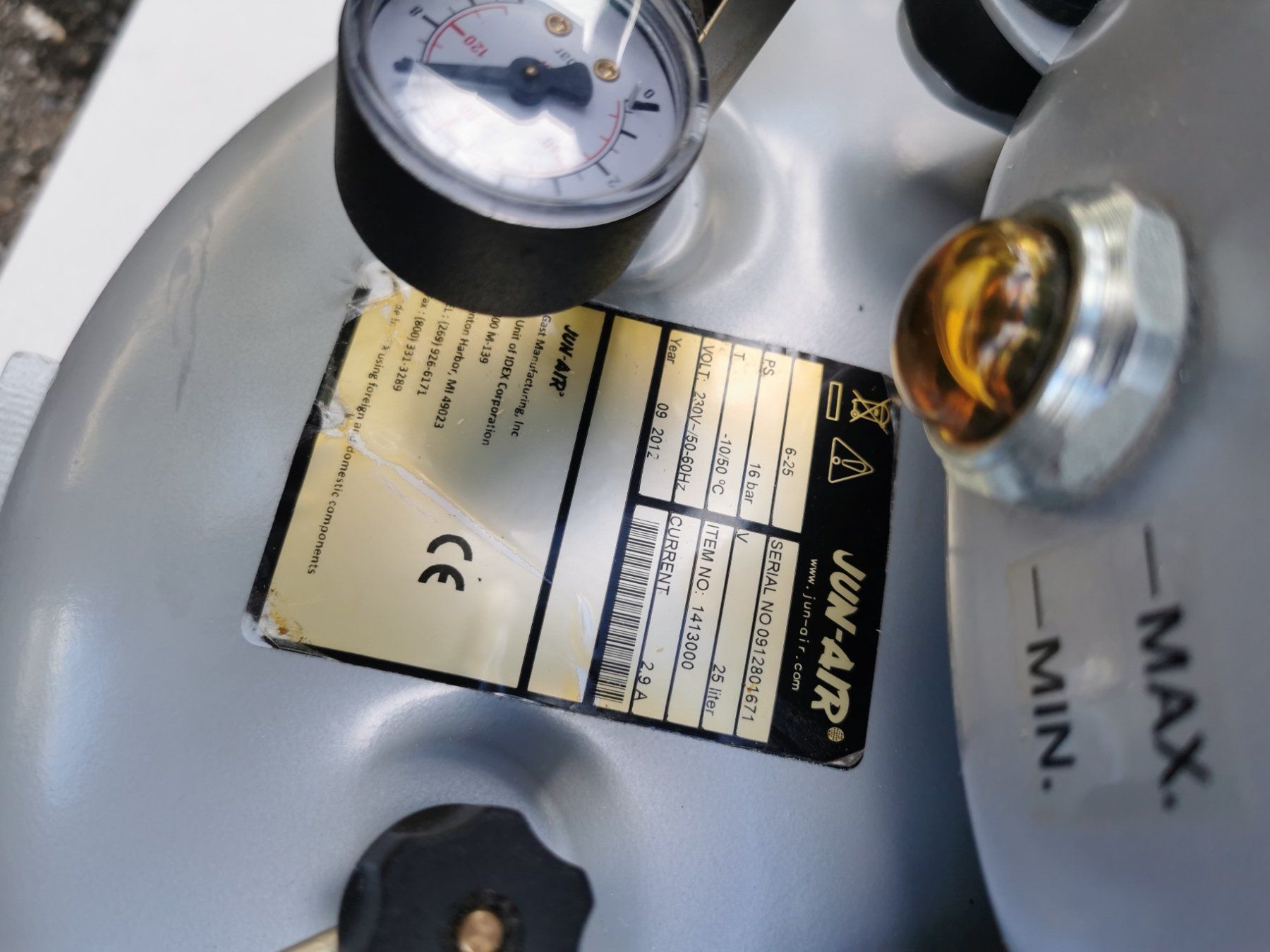 Jun-Air Compressori: Jun-Air Flüsterkompressor 25 Liter – Usato da Hittnau venduto da wbh-suisse 3