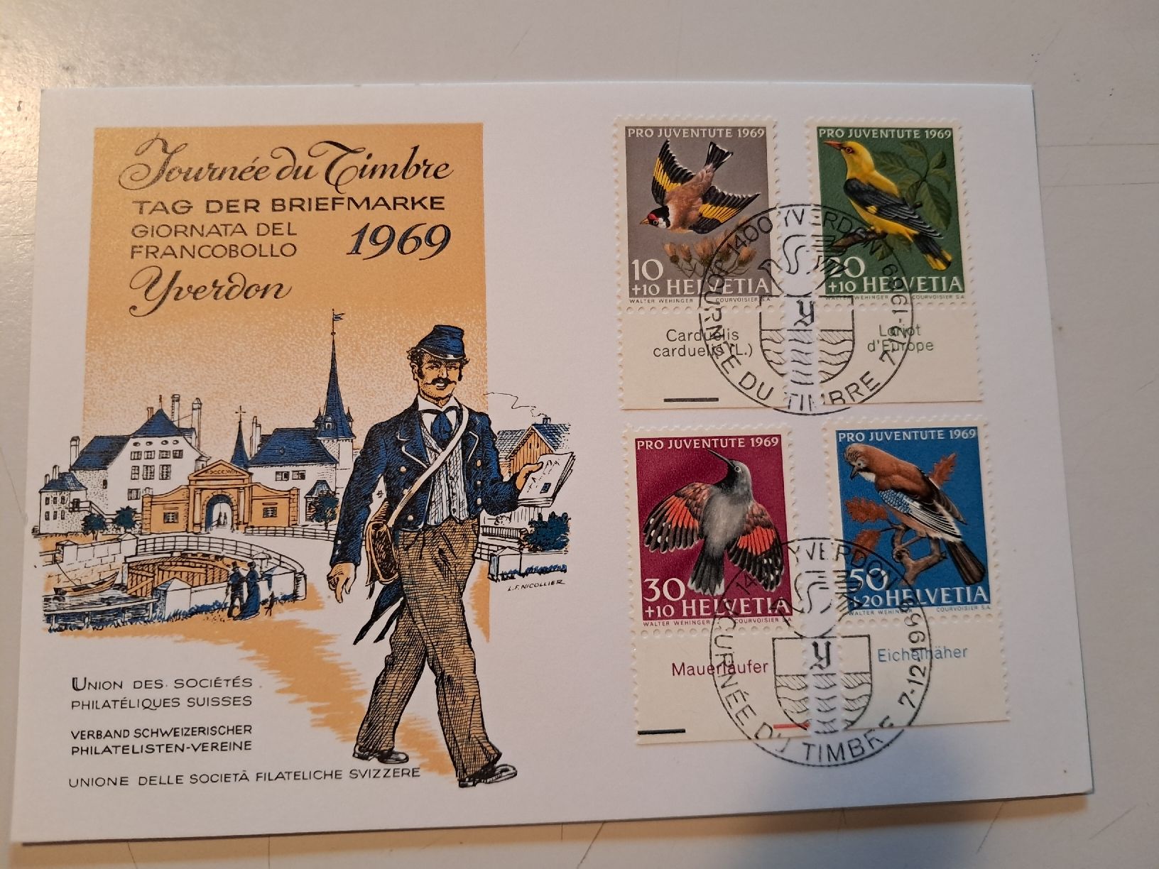 Ansichtskarten: giornata del francobollo Yverdon – Neu (gemäss Beschreibung) aus Gorduno von ema_7yhp