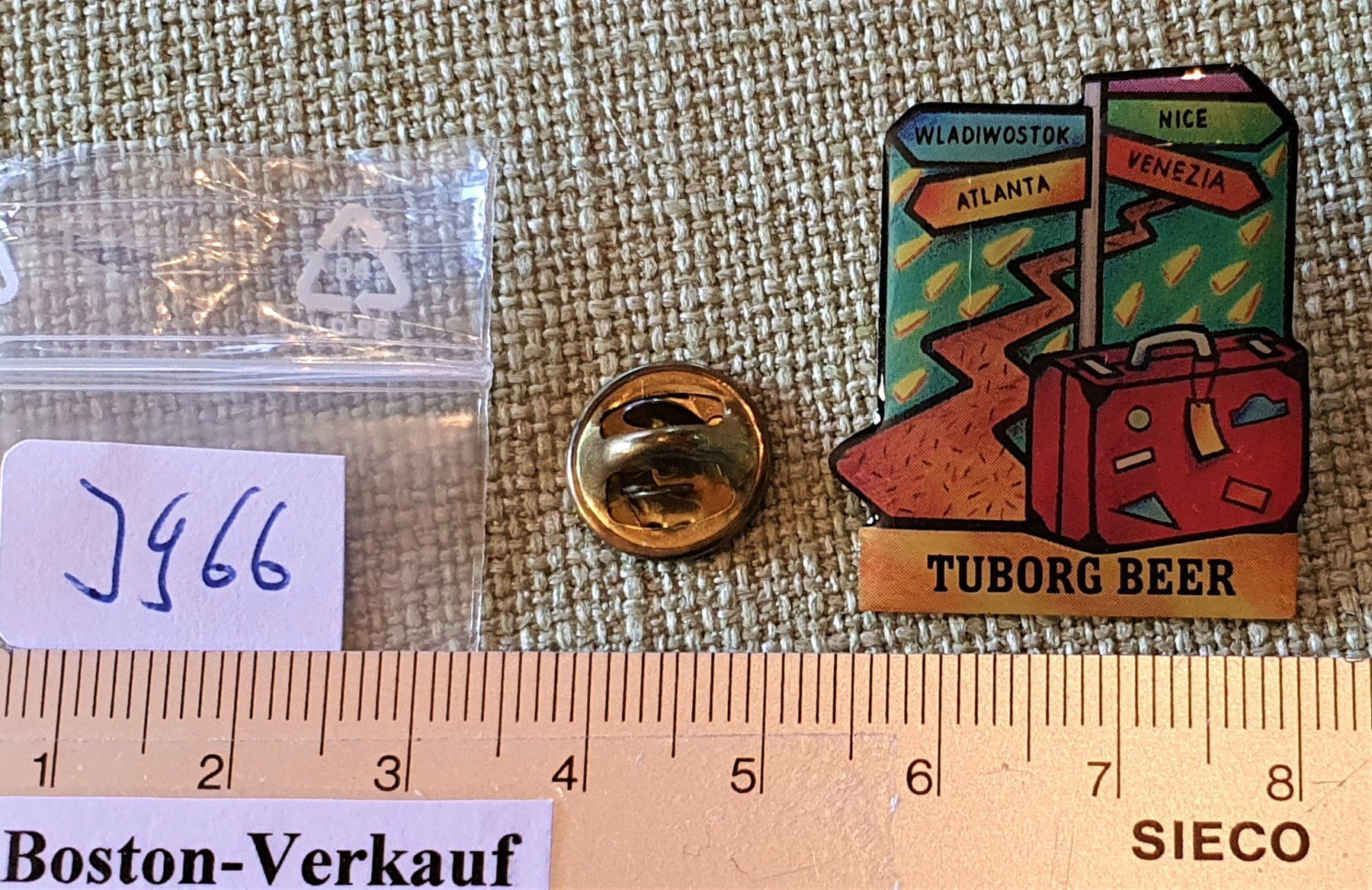 Placchette & Badge: J966 - Pin Bier Tuborg Beer – Usato da Reinach BL venduto da Boston-Verkauf 1