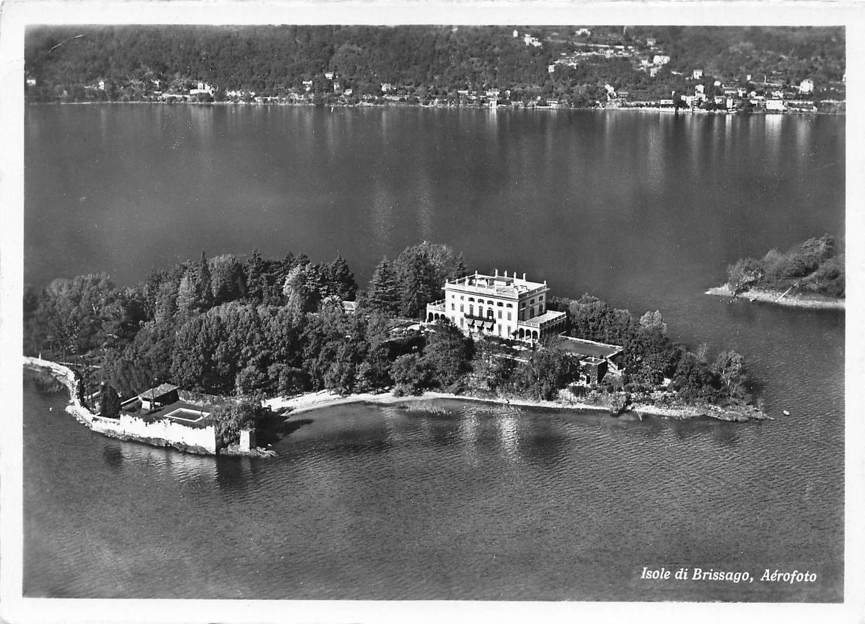 Cartoline postali: Brissago isole aereo foto – Usato da Biasca venduto da Blenio71