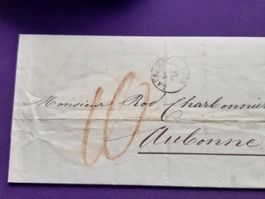 Vorphilabrief von Lausanne nach Aubonne 13-6-1859