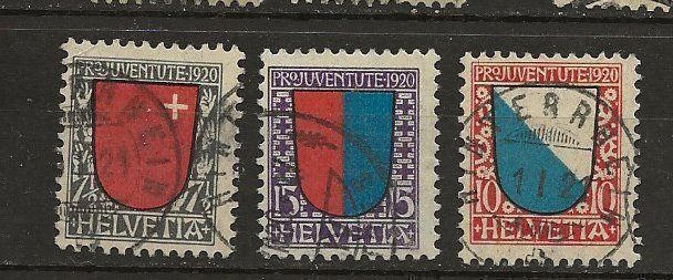 Alle Briefmarken: Pro juventute 1920 – Gebraucht aus Sion von PierreP01