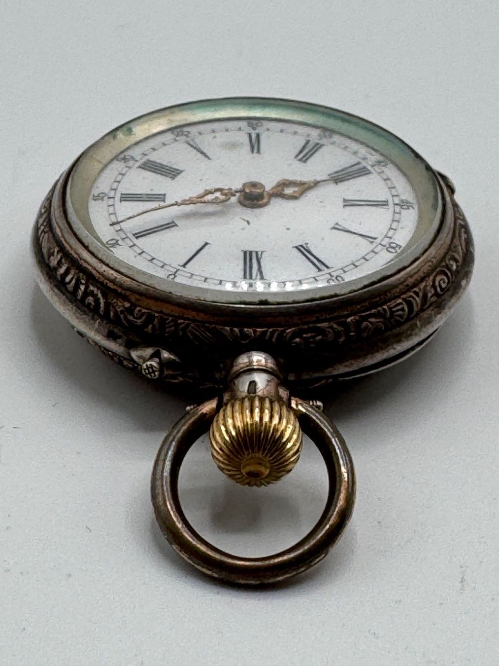Orologi: Antike Silberne Taschenuhr – Usato da Sachseln venduto da BONATI01 2
