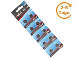 Knopfzelle LR44 10er, Alkaline, Hycell