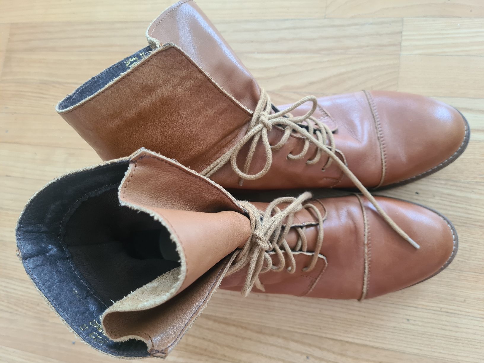 Scarpe da donna: Stiefeletten, Leder, cognac, gr. 40 – Usato da Steinhausen venduto da MilaB 5