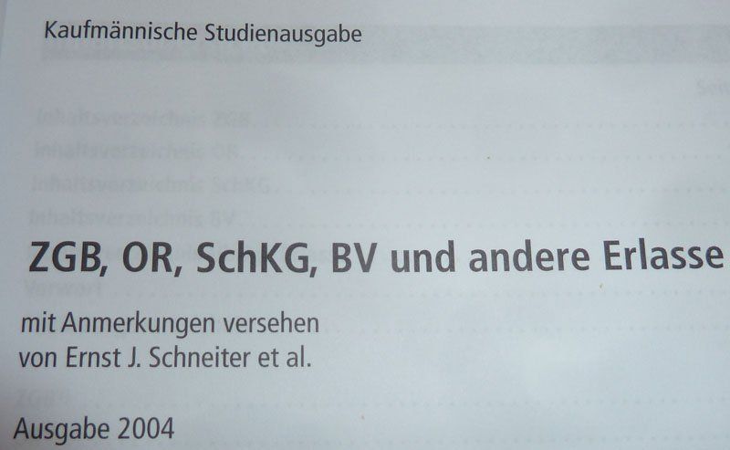 Libri: Buch ZGB und OR – Usato da Ruggell venduto da Btt 1