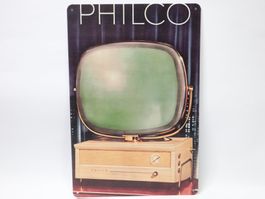 Blechschild Philco Predicta TV Fernseher