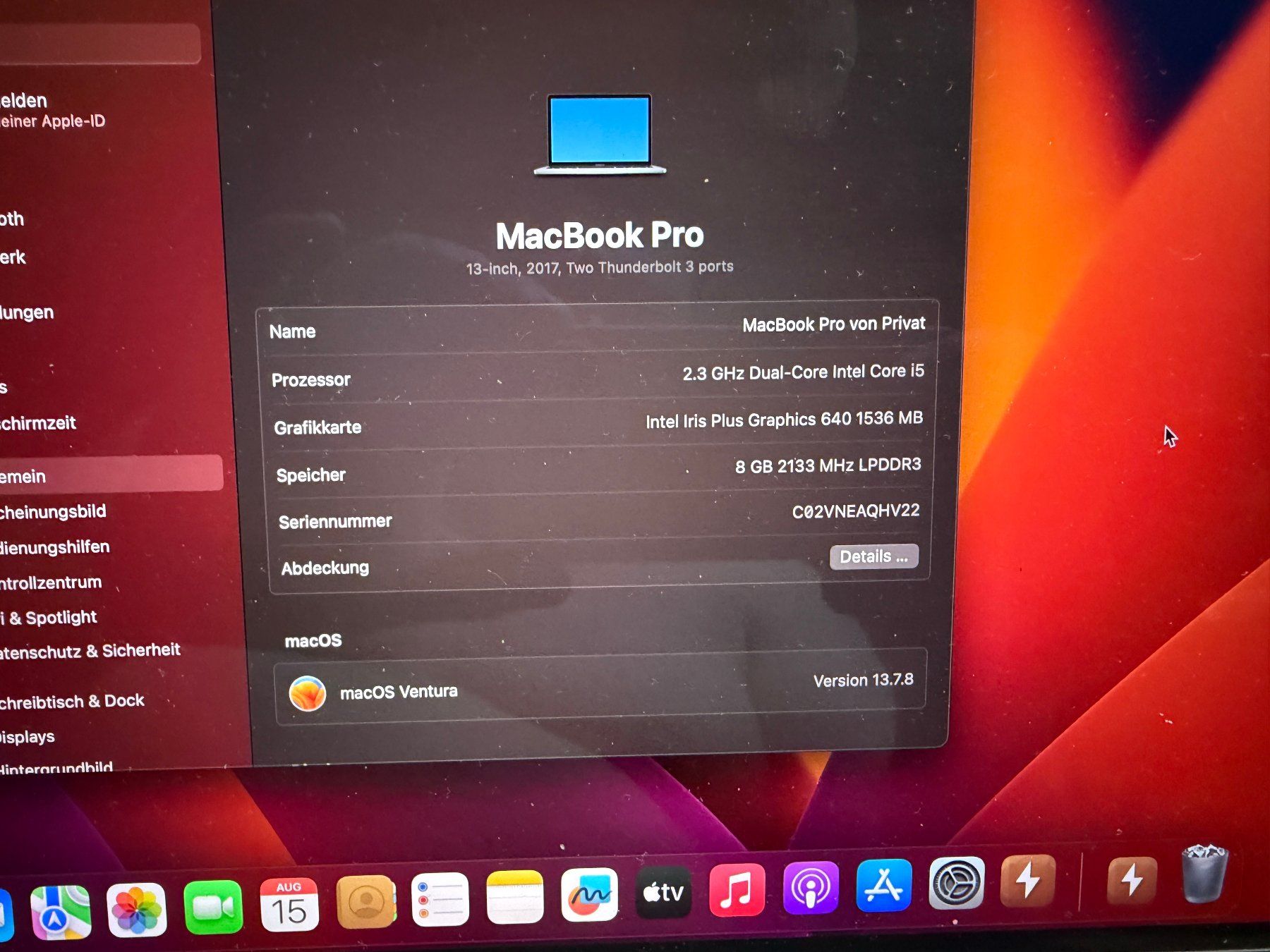 Apple Notebook: Macbook Pro 13 zoll 2017  Model A1708 – Usato da Au SG venduto da bah_6f5w 4