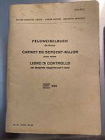 Feldweibelbuch von  1953