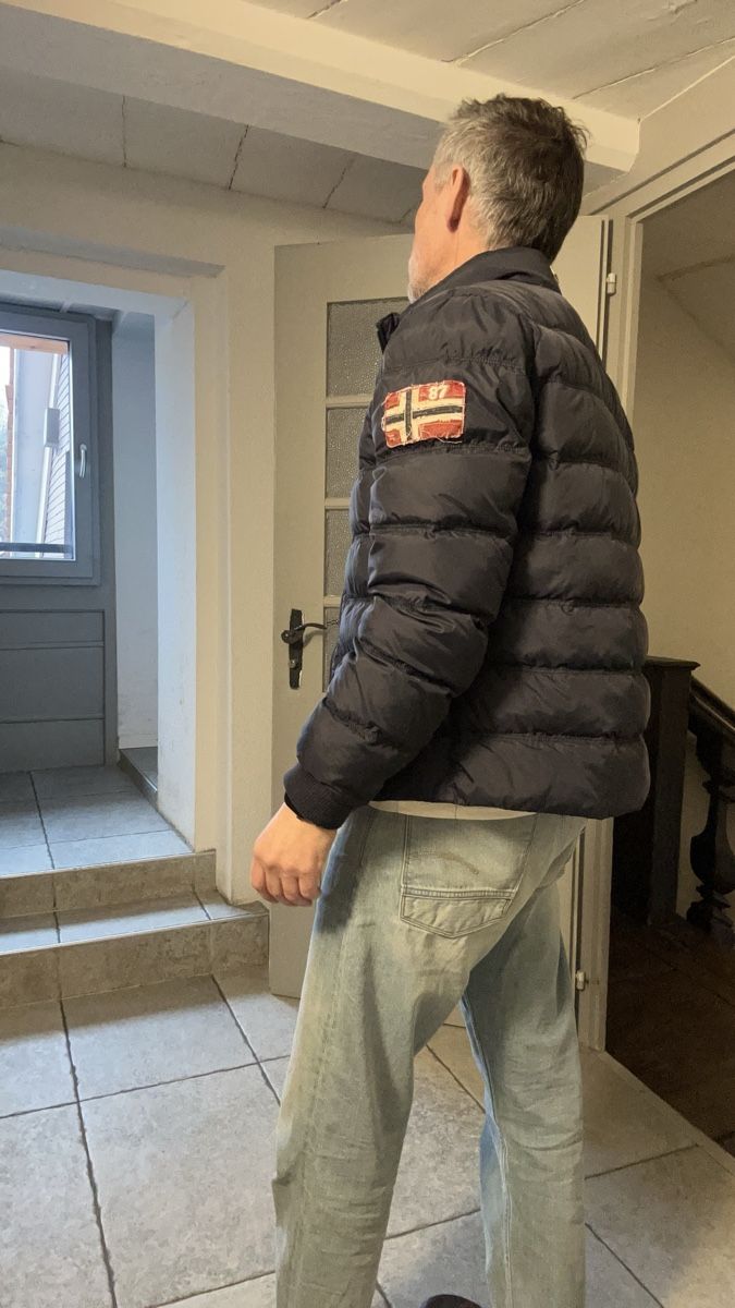 Napapijri Giacche: Napapijri men's winter jacket, size L, navy blue, ' – Nuovo (secondo la descrizione) da Fribourg venduto da jimiJ13 7
