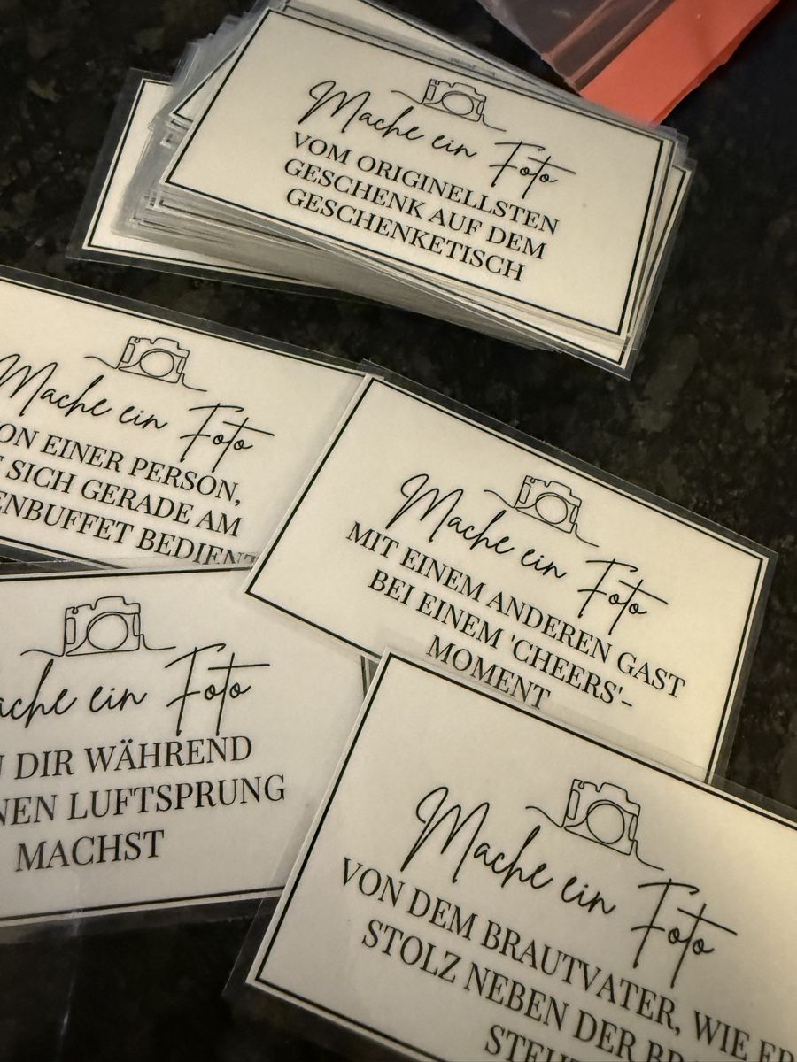 Biglietti: Fotoideen für Hochzeit – Nuovo (secondo la descrizione) da Horgen venduto da smaally 2