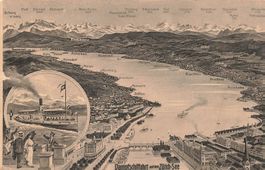 Zürichsee (ZH) – Dampfschifffahrt und Panorama über den See