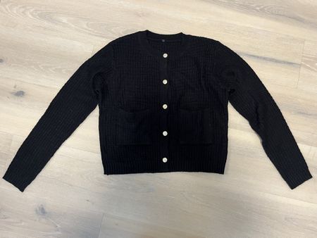 Strickjacke elegant schwarz S neu