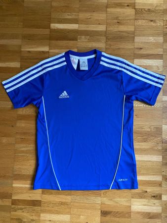 Adidas Sport Shirt Kinder Gr.140 blau Climalite