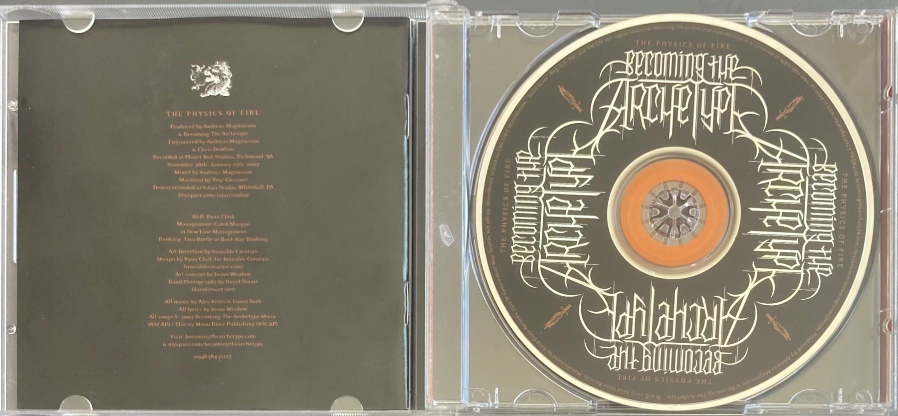 CDs: BECOMING THE ARCHETYPE - THE PHYSICS OF FIRE – D'occasion à Poliez-Pittet par Newtown-Records 2