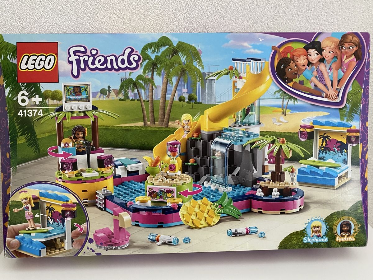 Lego Giocattoli: Lego Friends Andreas Pool-Party 41374 – Usato da Menzingen venduto da Menzingen6313 4