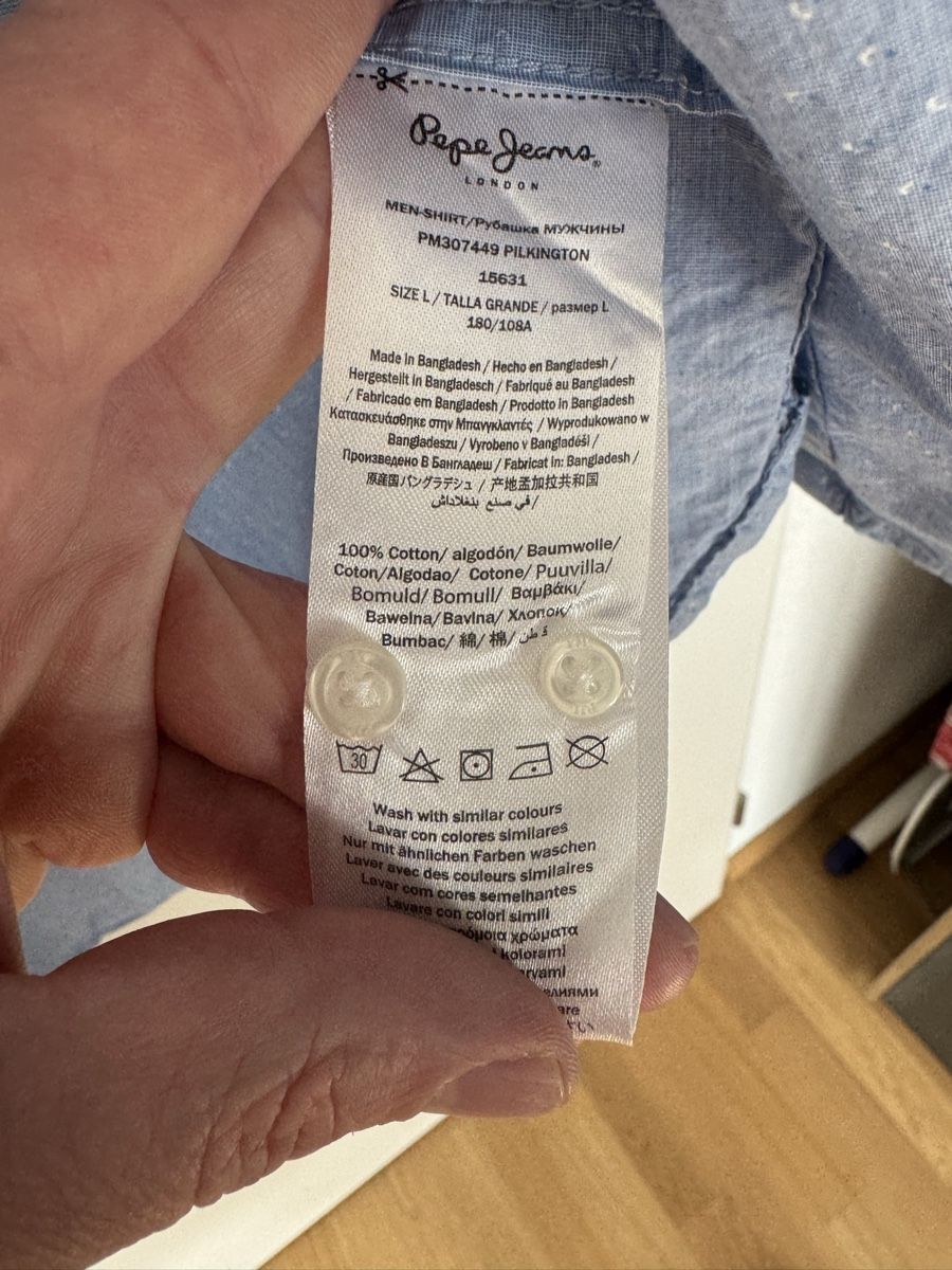 Pepe Jeans Hemden: Pepe Jeans Hemd, Grösse L, Top Zustand, Hellblau – Neu (gemäss Beschreibung) aus Muttenz von Ale69 2