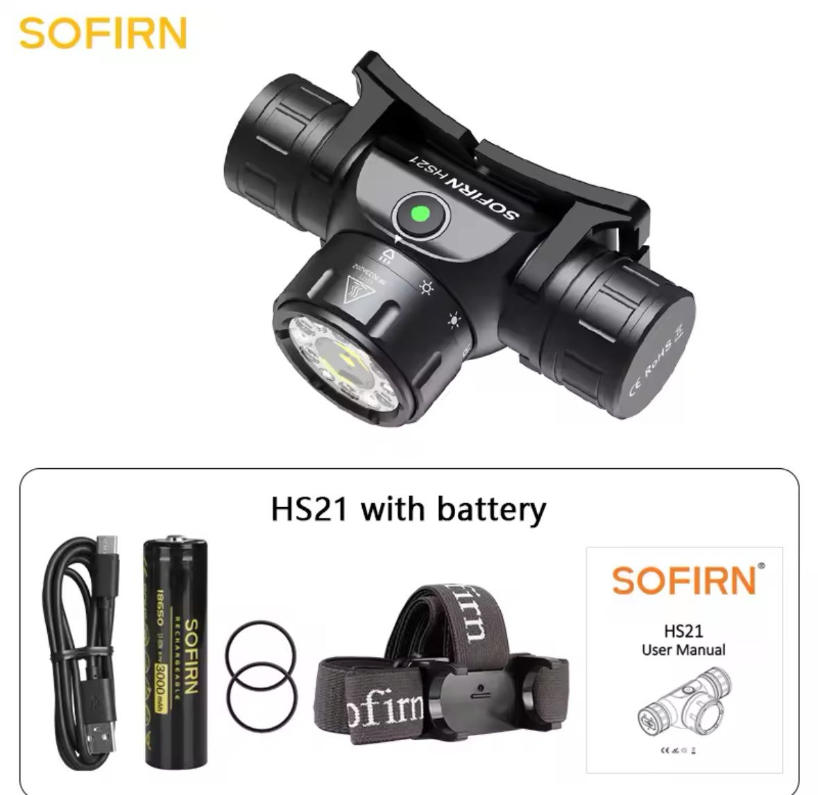 Lampade: Neu: Sofirn HS21 mit Rotlicht und Weisslicht – Nuovo e nell'imballaggio originale da Arbon venduto da Helmuth 6