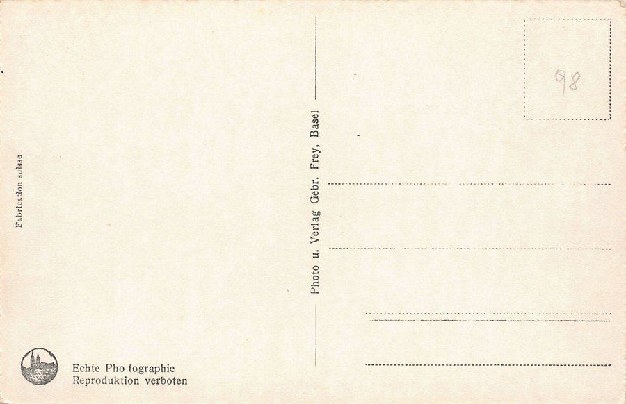 Ansichtskarten: Basel, Bundesbahnhof, um 1935-40 – Gebraucht aus Frauenfeld von POML 1
