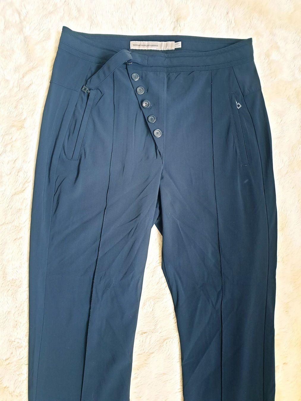 Girbaud Pantaloni: MARITHE FRANCOIS GIRBAUD XS 34 HOSE STOFFHOSE TOP zu bluse – Usato da Elsau venduto da the-colorful-side 6
