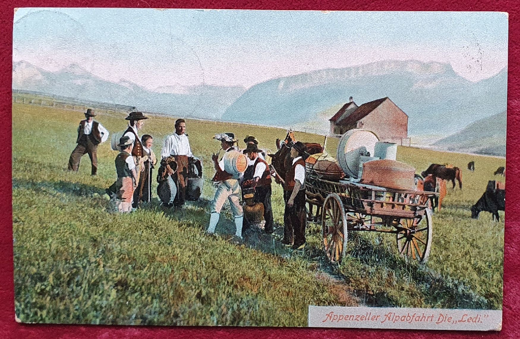 Cartoline postali: Appenzell 1907 - Alpabfahrt – Usato da Kreuzlingen venduto da Rschweiz1