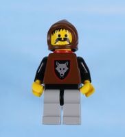 LEGO Minifigur Wolfpack - Moustache, Black Arms and Light Gr