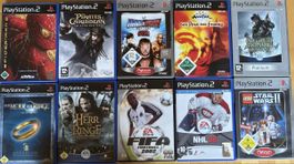 PS2 Spiele, 10 Stück