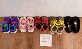 Babyschuhe - 5 Paare, Gr. 21!!!