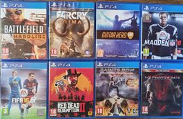 8 PS4 Spiele Konvolut diverse Titel gebrauchter Zustand