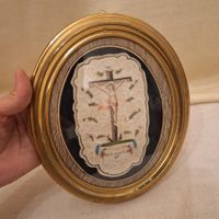 Bild, antikes Kunstwerk, religiös, Jesus, Kreuz