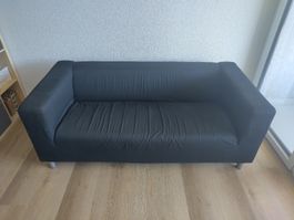 Sofa 180cm schwarz Stoff guter Zustand