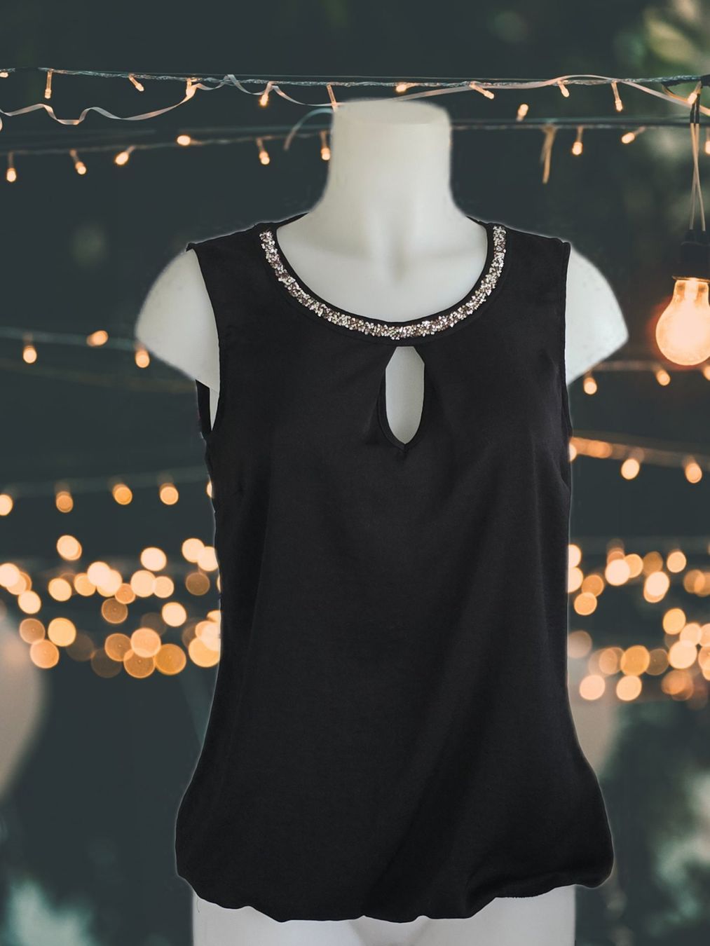 Top: Elegantes Oberteil  mit Glitzer – Nuovo (secondo la descrizione) da Aarburg venduto da Hystoria 3
