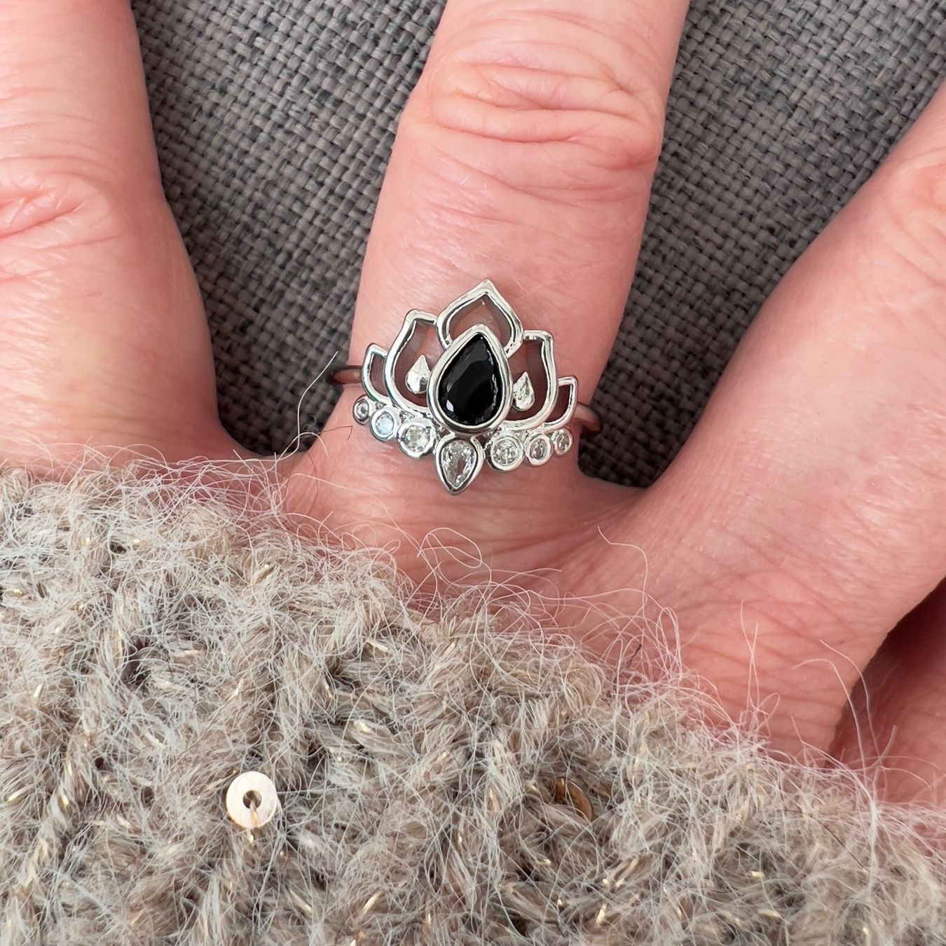 Anelli: Bague Lotus - Lotus Edelstahlring – Nuovo (secondo la descrizione) da Pully venduto da sunaddict 3