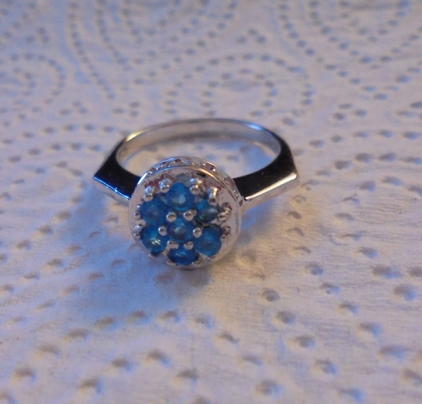 Ringe: Echtschmuck: Neonblauer Apatit-Silberring 17/53 – Neu (gemäss Beschreibung) aus Zuchwil von maumauchi 9