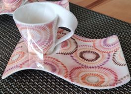 Villeroy & Boch 2 Kaffeetassen mit Unterteller neu
