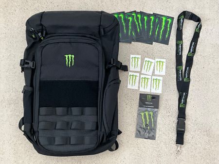 Monster Energy Rucksack Set – Neu – inkl. Lanyard & Sticker