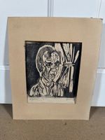 Holzschnitt Milo Halbheer handsigniert Kunstdruck Portrait