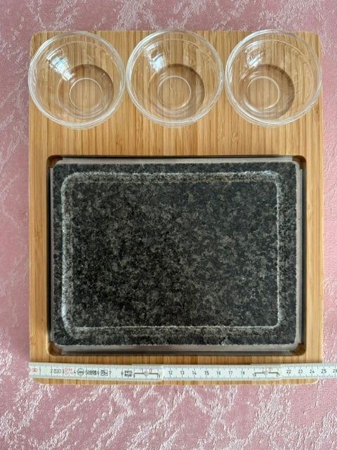 Küchengeräte: Heisser Stein-Set, Bambusbrett 30 x 25 cm – Gebraucht aus Lostorf von Nick1258 6