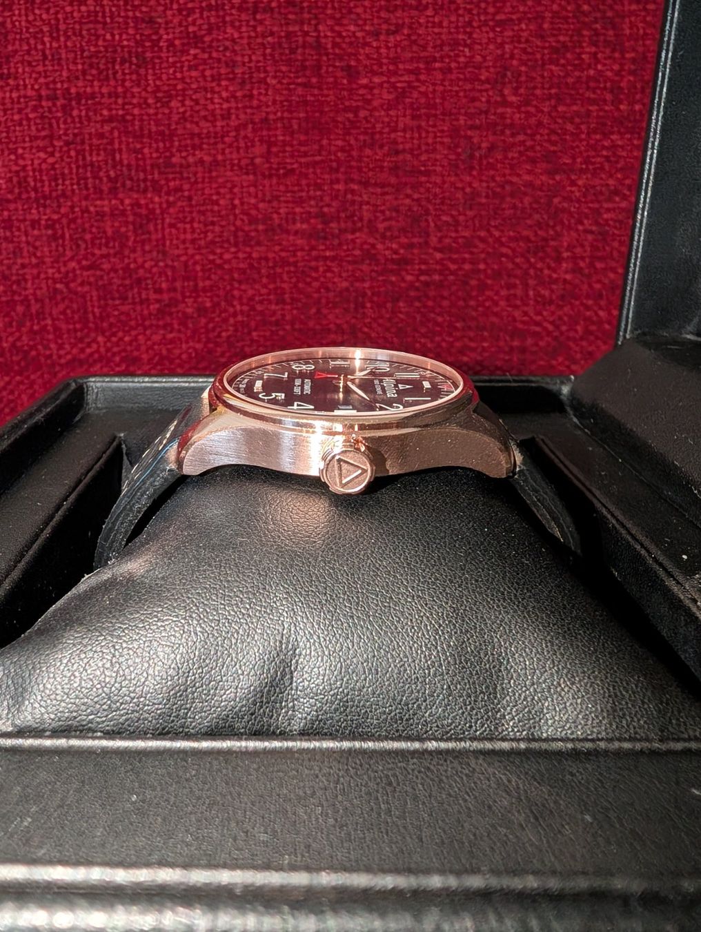 Alpina Orologi: Alpina Startimer Pilot Automatic 40mm, blau/rosé + Box, Pap. – Usato da Winterthur venduto da platten-laden 5