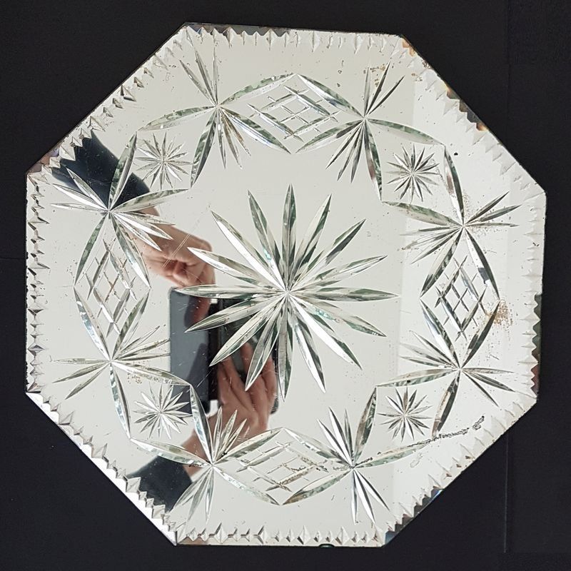 Untersetzer: Antike Untersetzer Spiegelglas um 1900 – Gebraucht aus Kaltbrunn von Condor2 1