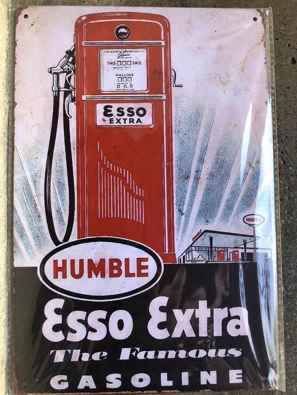 Insegne: Esso extra Tankstelle benzin classic – Nuovo (secondo la descrizione) da Reinach AG venduto da rares75