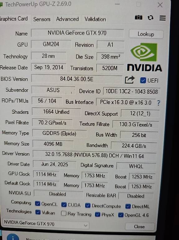 Nvidia Grafikkarten: Asua GTX 970 Strix – Gebraucht aus Neuenkirch von Metal_666 3