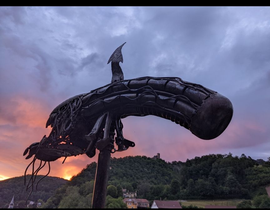 Statuette: Predator Alien Alienkopf Kunst Metal Figuren – Usato da waldenburg venduto da vr161069 8
