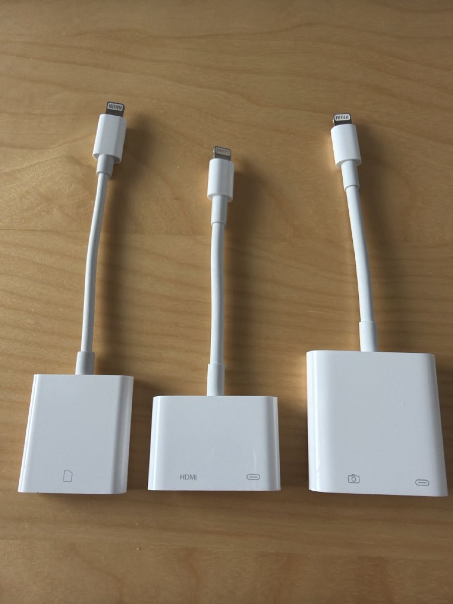 Apple Laufwerke & Adapter: Apple Lightning 3 adapters: HDMI/USB-A/SD – Gebraucht aus Meggen von biggelaar