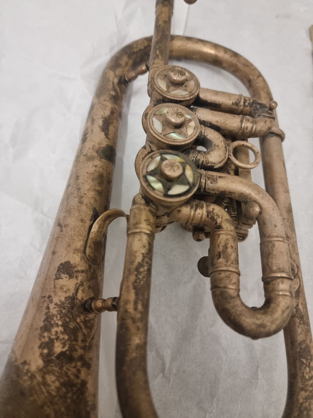 Vintage Strumenti musicali: Cornet à piston vintage, modèle REM STAR, argenté,  – Usato da Olten venduto da Mezopotamya 6
