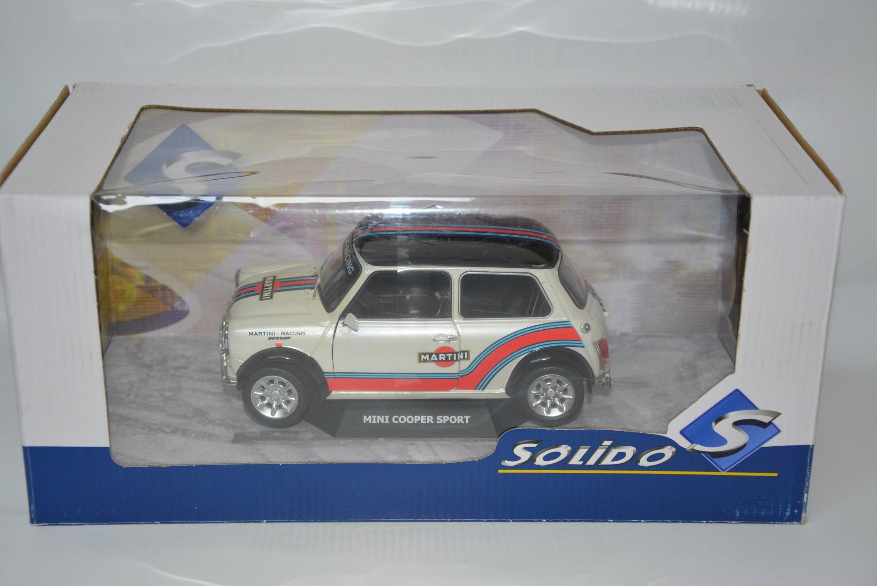 Solido Modellini d'auto: Mini Cooper Martini Evocation 1998 , Solido ,  1:18 – Nuovo e nell'imballaggio originale da Goldach venduto da Feivel9