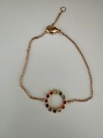 Süsses Armband mit bunten Steinen (Sterling Silber 925)