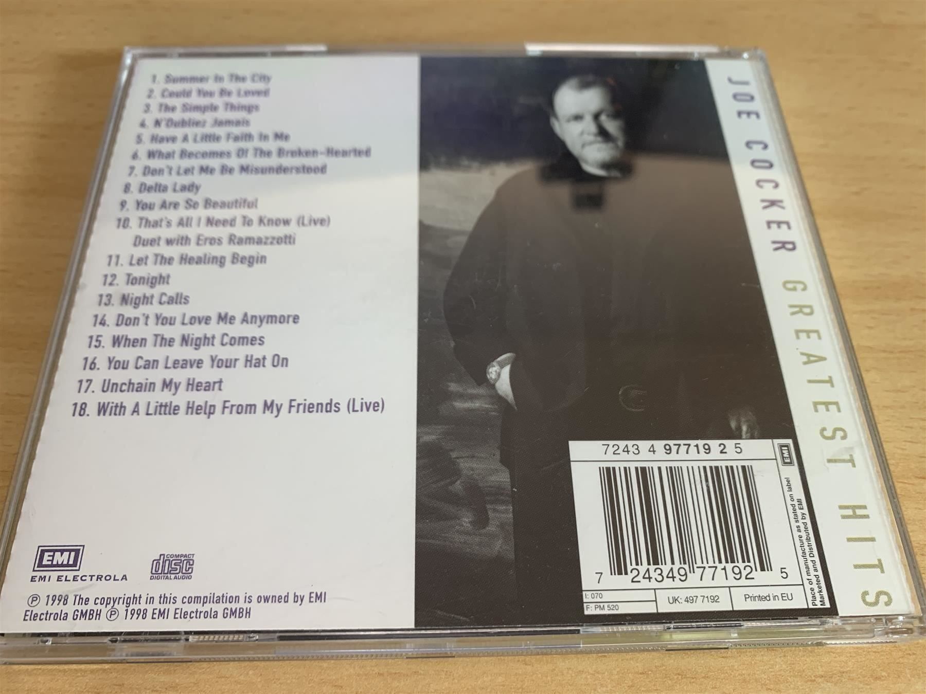 CD: Joe Cocker – Greatest Hits – Usato da Rikon im Tösstal venduto da Alpenmutz 1