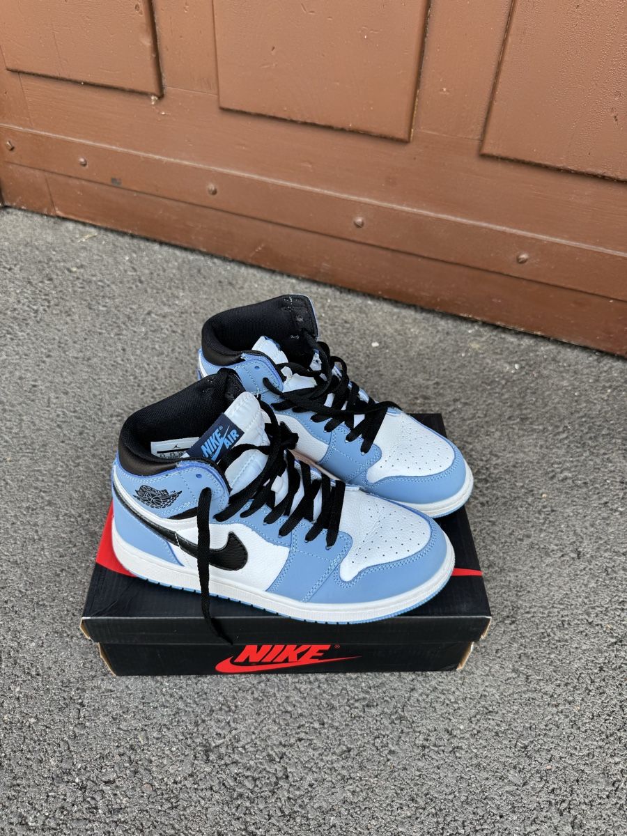 Jordan Damenschuhe: Basket Jordan 1 Mid Rétro OG blue 39 – Neu (gemäss Beschreibung) aus Porrentruy von fee_24